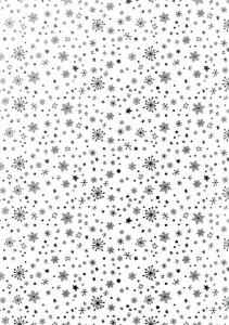 HEYDA 204875513 Faltblätter-Set transparent Sterne A4 Transparentpapier silberfarben