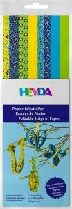 HEYDA 204875661 Faltstreifen-Set Spring 1 x 30 cm 15 x 30 cm Papier blau/grün/gelb