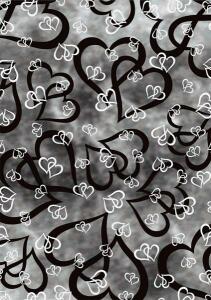 HEYDA 204878850 Transparentpapier Emotion Herzen A4 (21 x 31 cm inkl. Codierleiste) weiss