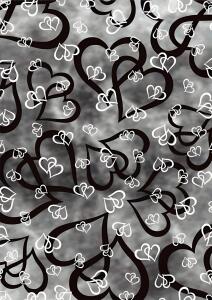 Transparentpapier Emotion Herzen A4 weiss