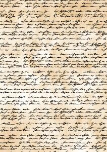 Transparentpapier Handschrift A4 antikbraun