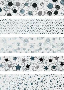 HEYDA 204879096 Transparentpapier Weihnachten Rollen 50 x 70 cm Display ca. 21 x 21 x 36/515 cm