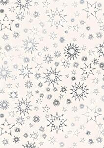 HEYDA Transparentpapier Stardust Rollen 50 x 70 cm weiss/silberfarben
