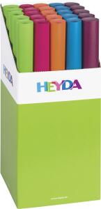 HEYDA 204879606 Transparentpapier-Rollen Rollen 50 x 70 cm Display ca. 21 x 21 x 36/515 cm