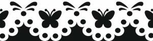 HEYDA 204880089 Papierspitze selbstklebend Schmetterling 2 m x 12 mm Papier weiss