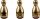HEYDA Stempel-Figuren Sterne & Kristalle Holz farbig lackiert