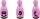 HEYDA Stempel-Figuren Frosch Raupe & Vogel Holz farbig lackiert