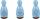 HEYDA 204888660 Stempel-Figuren Sonne Mond & Wolke Holz farbig lackiert