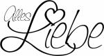 HEYDA 211800308 Stempel Allgemein Alles Liebe Holz matt...