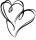 HEYDA 211801014 Stempel Hochzeit Heartbeat Holz matt lackiert