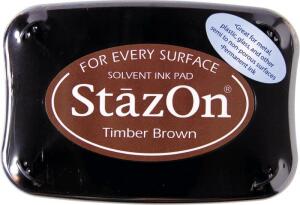 TSUKINEKO 2118796041 Stempelkissen StazOn 10 x 6 cm timber brown