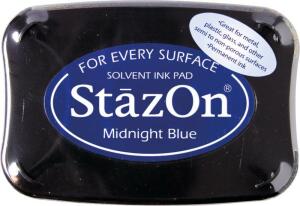 TSUKINEKO 2118796062 Stempelkissen StazOn 10 x 6 cm midnight blue