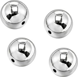 Silberwachsperlen Premium Ø 12 mm Kunststoff silberfarben