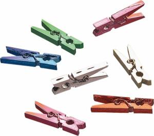 KNORR PRANDELL 213062090 Miniklammer 25 x 8 mm Kunststoff metallic farbig sortiert iert