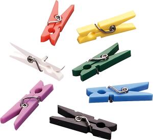 KNORR PRANDELL Miniklammer 25 x 8 mm Kunststoff farbig sortiert iert