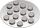 KNORR PRANDELL 213700104 Scheibenmagnet extra stark Stärke: 2 mm Ø 10 mm silberfarben