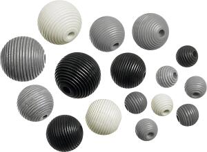 KNORR PRANDELL Holzperlen-Mix 4 Buche Deutschland schwarz-grau-weiss