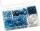 Sortimentsbox Glasperlen klein 115 x 75 x 25 cm Glas hellblau