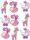 KNORR PRANDELL 216930207 Dekostreu Baby Baby Girl 1 2 - 3 cm Holz rosa