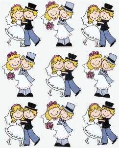 KNORR PRANDELL 216930209 Dekostreu Hochzeit Hochzeitspaar 1 3 - 35 cm Holz