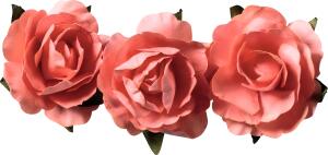 KNORR PRANDELL Dekostreu Blumen Papierblume Ø 25 cm Papier lachs