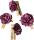 Dekostreu Blumen Papierblumenklammer Ø 25 cm Papier bordeaux