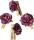 KNORR PRANDELL 217611014 Dekostreu Blumen Papierblumenklammer Ø 25 cm Papier bordeaux