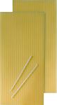 Bienenwachswaben-Set Wachsplatten: 10 x 30 cm Dochte: 12 cm