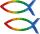 KNORR PRANDELL 218306579 Wachsfisch 40 x 18 mm regenbogen