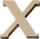 KNORR PRANDELL 218735667 Buchstabe groß X 8 x 72 x 01 cm Sperrholz