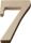 KNORR PRANDELL 218735677 Zahl groß 7 8 x 47 x 01 cm Sperrholz