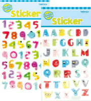 Trötsch Buchstaben- u. Zahlensticker 10,5 x 19,5 cm...