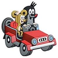 Trötsch 3 D Magnet - Maulwurf Auto