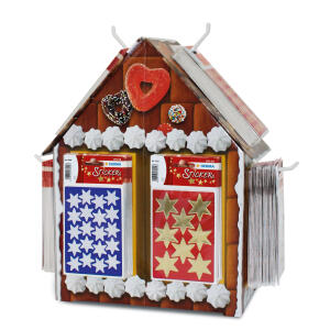 Herma Sticker Display Mix 160 Pack DECOR Lebkuchenhaus Sterne