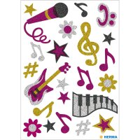 Herma Sticker MAGIC Musik glittery 1 Bl