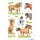 Herma Sticker DECOR Tiere Gezeichnete Pferde 3 Bl