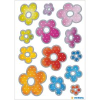 Herma Sticker DECOR Blumen Blumen Silberprägung 2 Bl