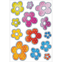 Herma Sticker DECOR Blumen Blumen Silberprägung 2 Bl