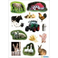 Herma Sticker DECOR Tiere Bauernhoftiere 3 Bl