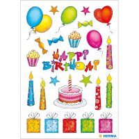 Herma Sticker DECOR Geburtstag beglimmert 2 Bl