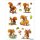 Herma Sticker DECOR Tiere Eichhörnchen 3 Bl