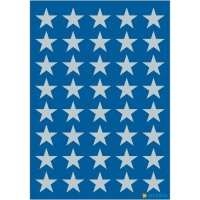 Herma Sticker DECOR Weihnachten Sterne silber Ø 13...
