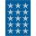 Herma Sticker DECOR Weihnachten Sterne silber Ø 22 mm 3 Bl