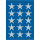 Herma Sticker DECOR Weihnachten Sterne silber Ø 22 mm 3 Bl