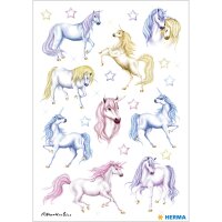 Herma Sticker DECOR Einhörner beglimmert 2 Bl
