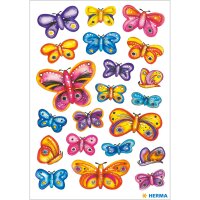 Herma Sticker DECOR Tiere Design Schmetterlinge 3 Bl