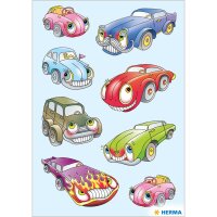 Herma Sticker DECOR Witzige Autos 3 Bl