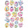 Herma Sticker DECOR Bunte Gesichter 3 Bl