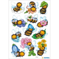 Herma Sticker DECOR Tiere Lustige Bienen 3 Bl