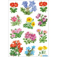 Herma Sticker DECOR Blumen Gebirgsblumen 3 Bl
